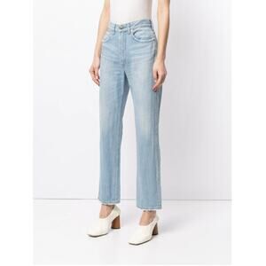 Tu Es Mon Tresor Emerald Jean Womens Size 25 High Rise Straight Boyfriend Fit